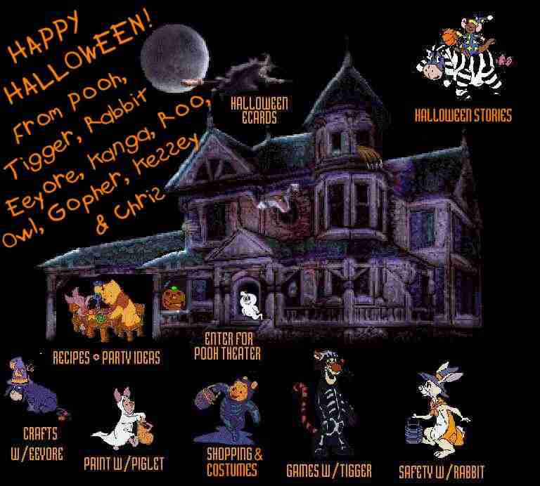 Winnie the Poohs Halloween Haunted House