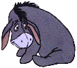 Eeyore is gray and black